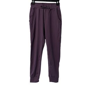 Alphalete Womens purple high waisted tie waist joggers size XS